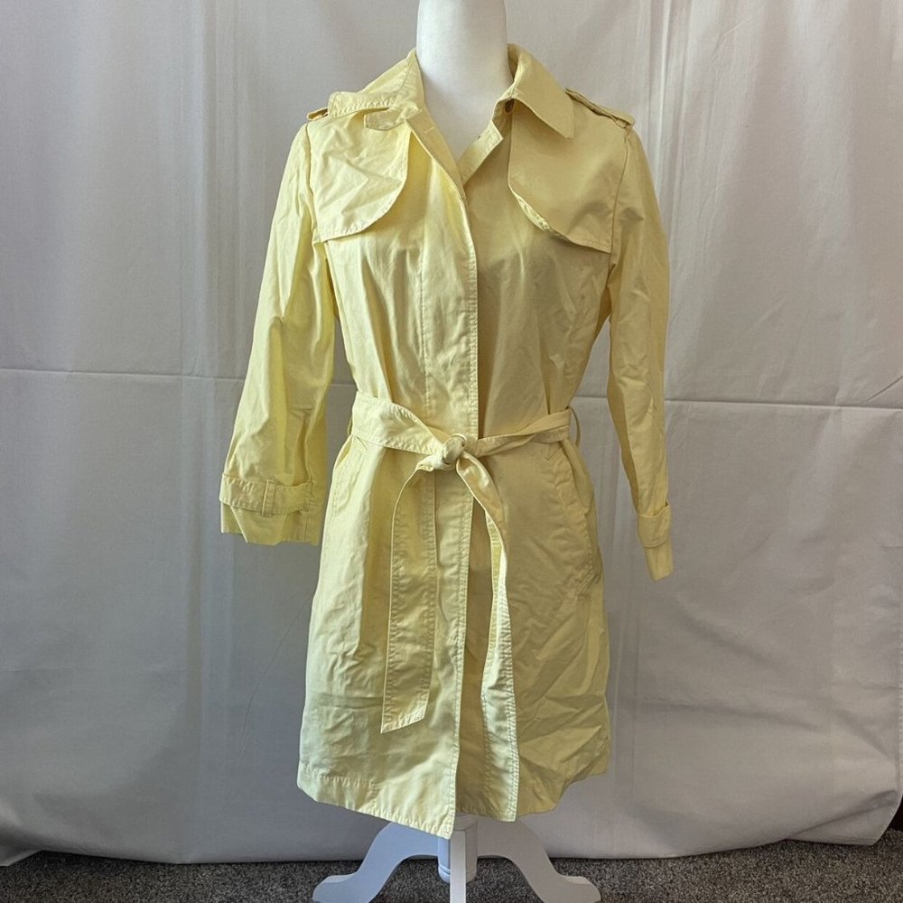 Women’s Gap Yellow Coat Size Medium - Picture 2 of 6
